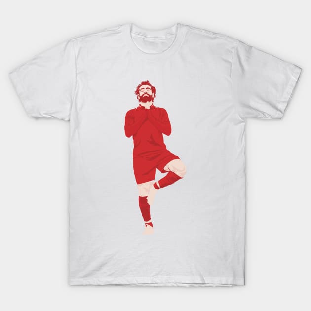 Mo Salah's Yoga Celebration T-Shirt by DirtyWolf